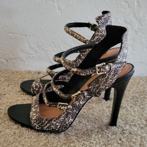 Derek Lam Snake Print Heels Size 8